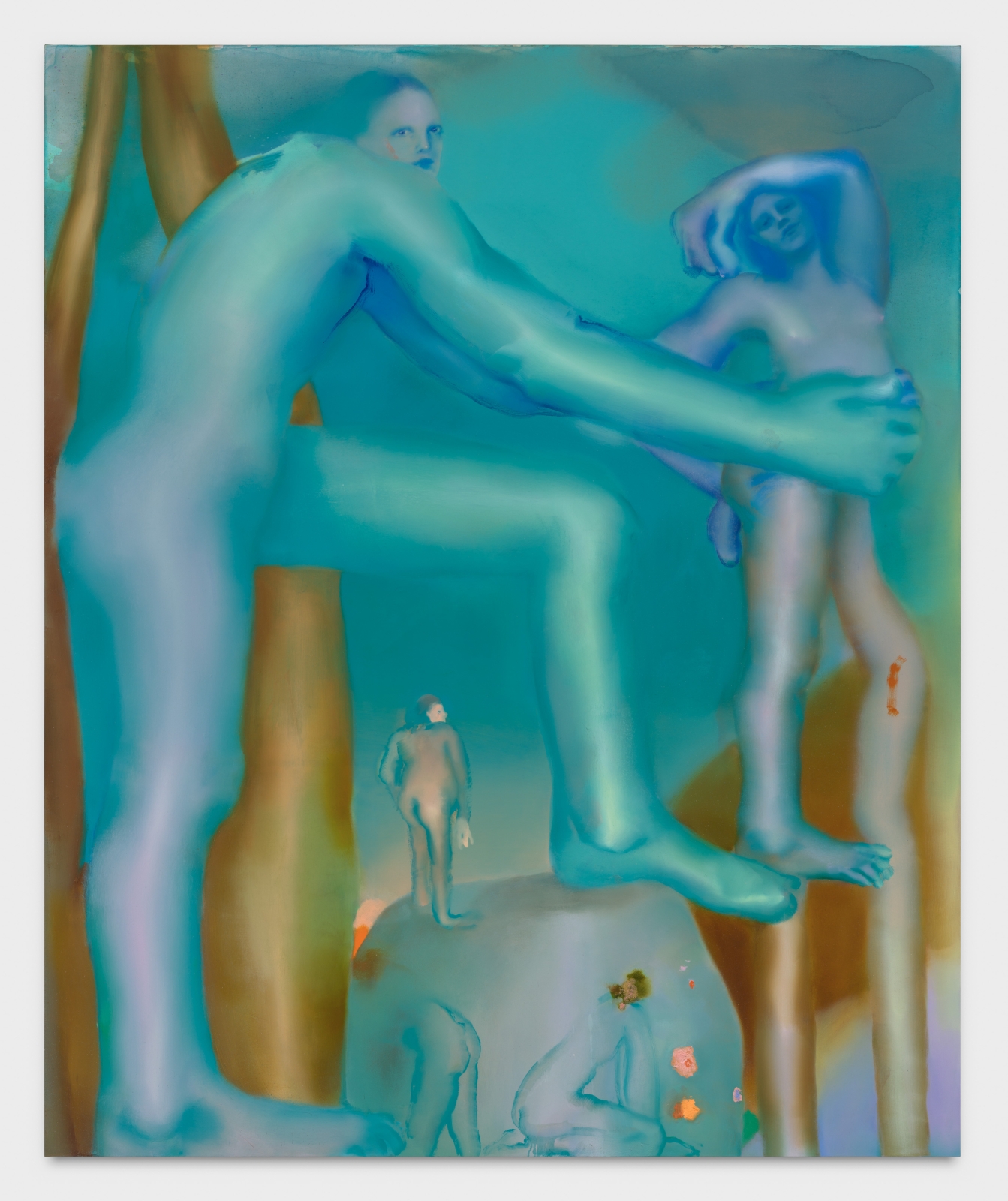 Elizabeth Glaessner
Galatea on Stilts, 2022
oil on polycotton
85 x 70 ins.
215.9 x 177.8 cm