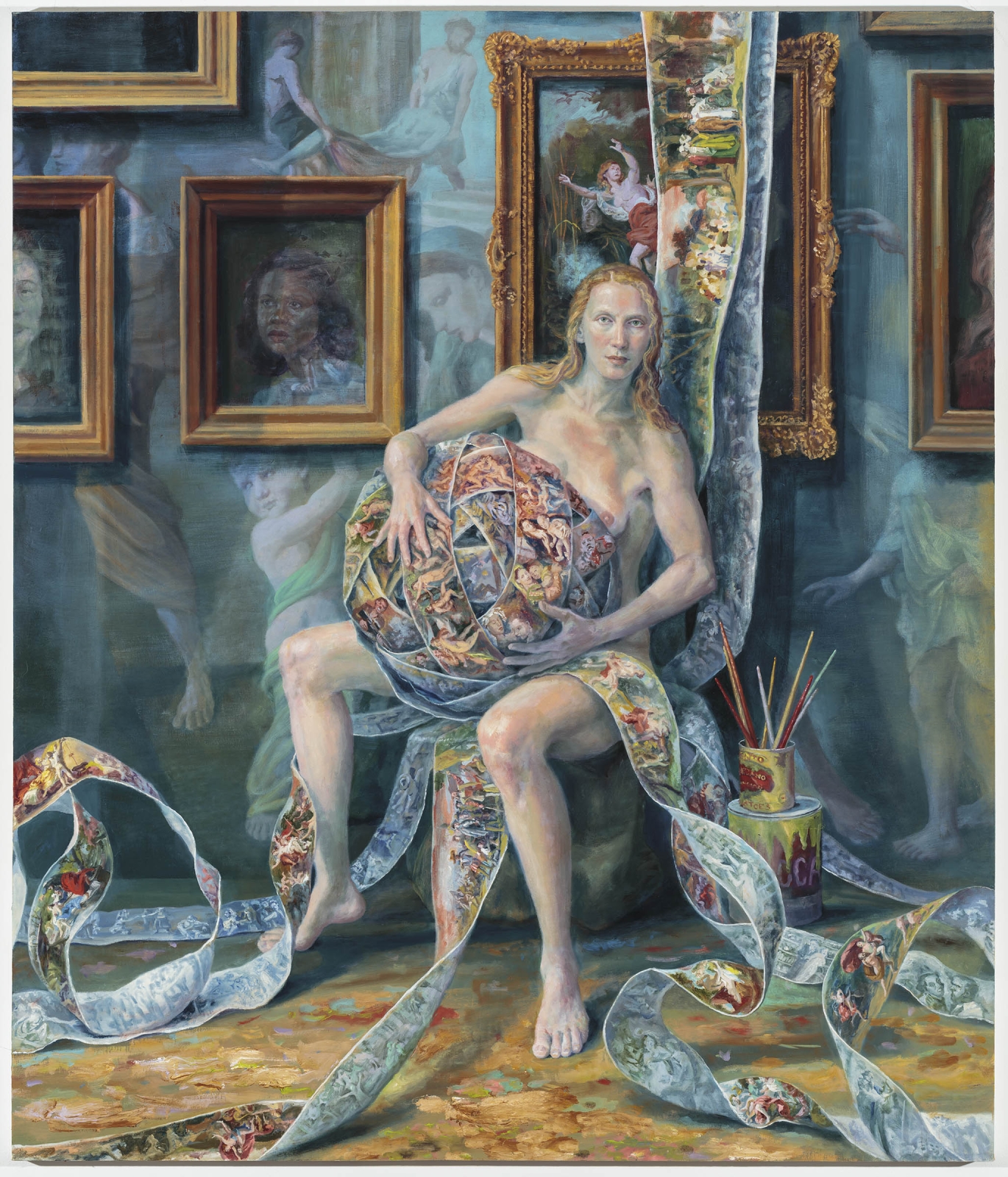 Julie Heffernan
Self-Portrait with Lock, 2018
Oil on canvas
68 x 58 inches