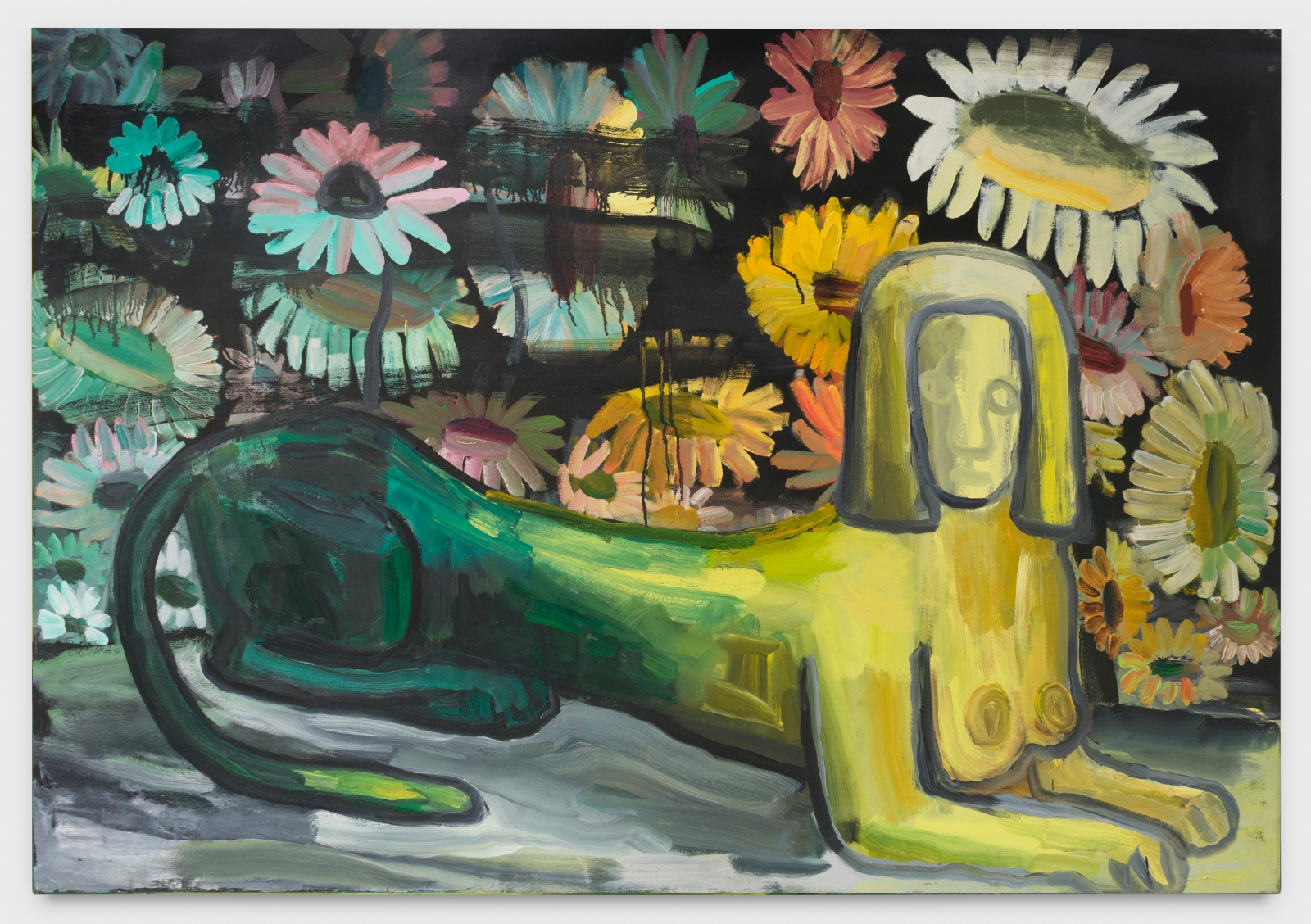Judith Linhares
Sphinx, 1990
acrylic on canvas
54 x 78 ins.
137.2 x 198.1 cm