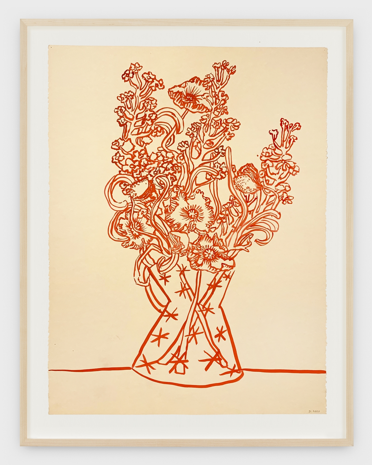 Judith Linhares
Untitled (Flower Study), 2003
ink on paper
30 x 22 1/2 ins.
76.2 x 57.1 cm