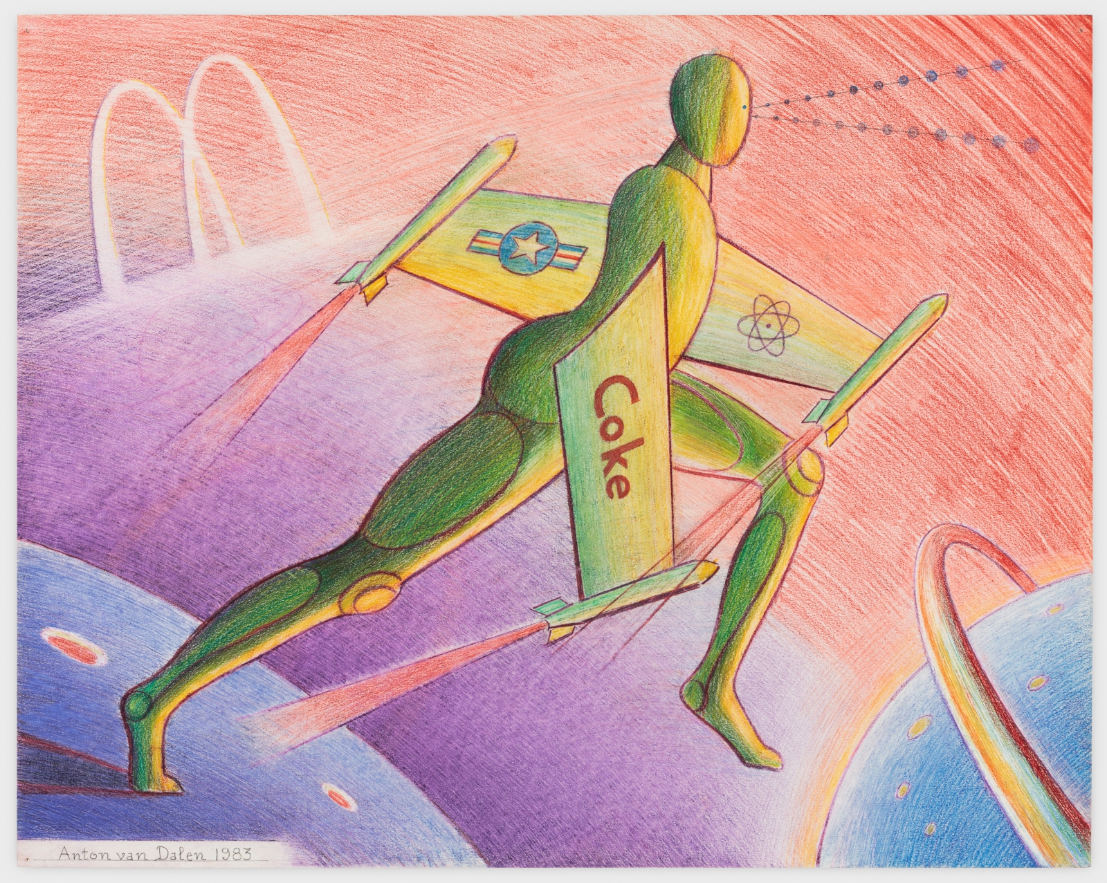 Anton van Dalen
Science Fiction #3, 1983
Colored pencil on paper
23 x 29 ins.
58.4 x 73.7 cm