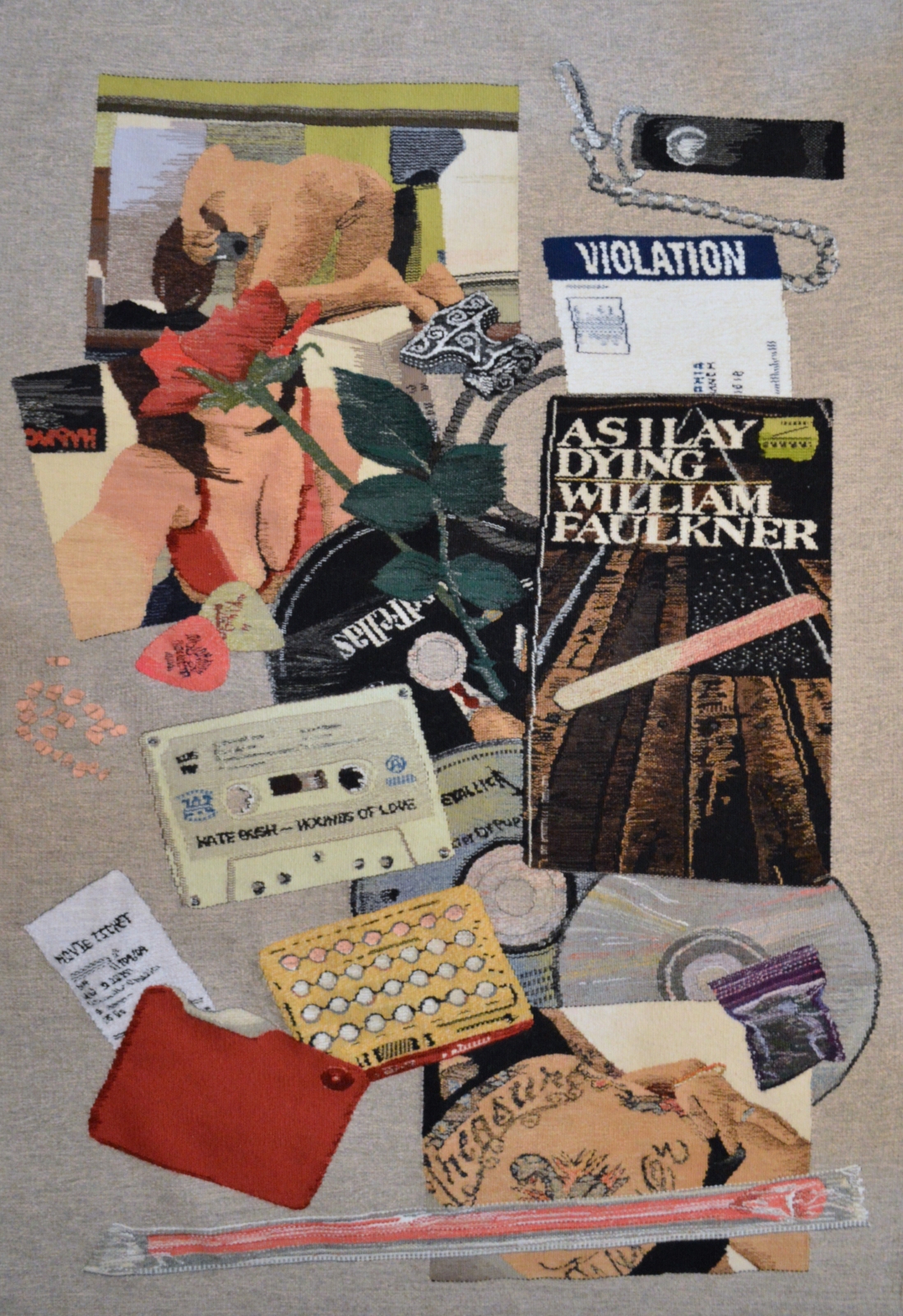 Erin M. Riley
Violation, 2017
wool and cotton tapestry
72 x 48 in.
182.9 x 121.9 cm
