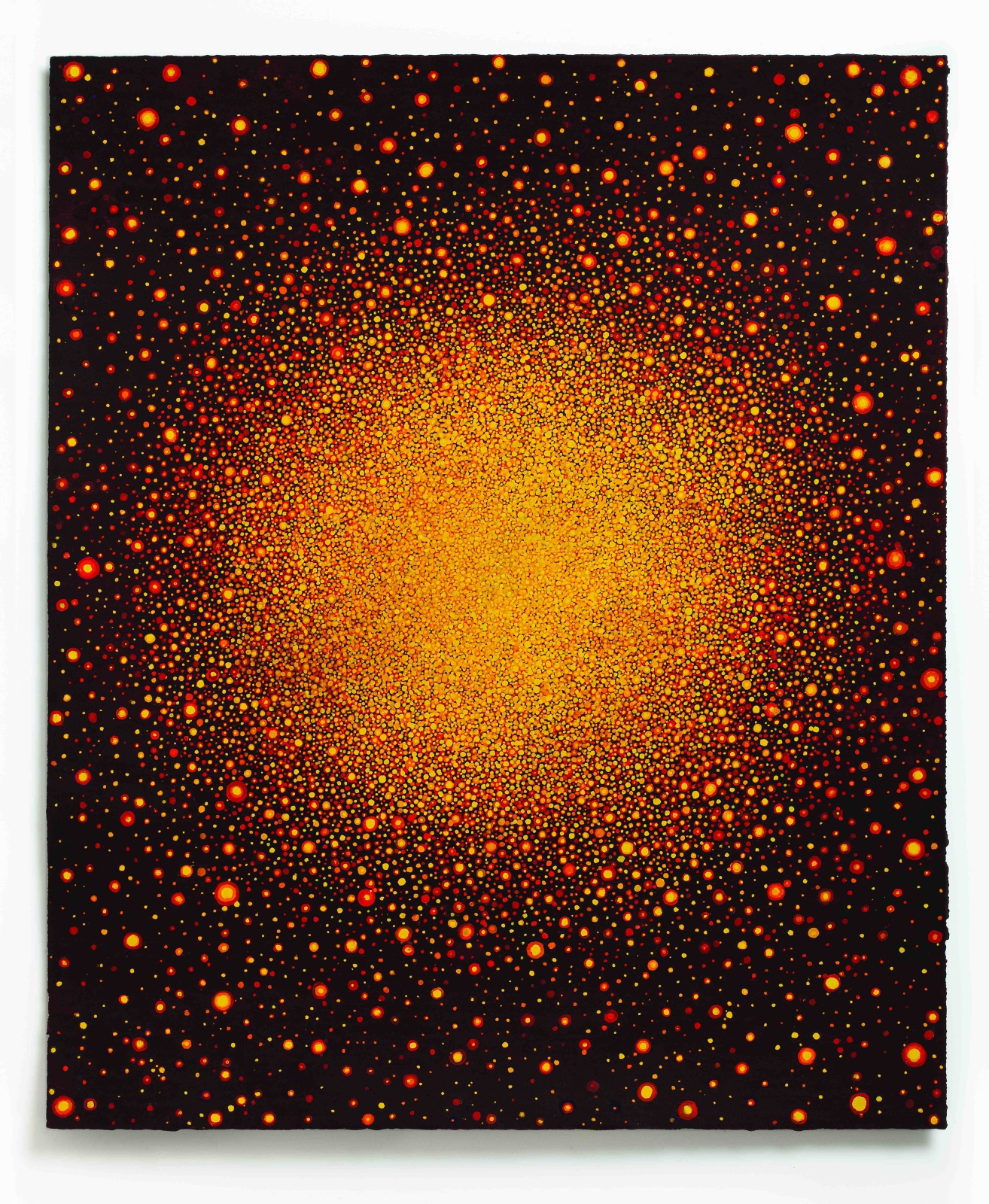 Karen Arm
Untitled (Yellow Red Sun on Black Red), 2014
watercolor on paper
18 x 15 in.
45.72 x 38.1 cm