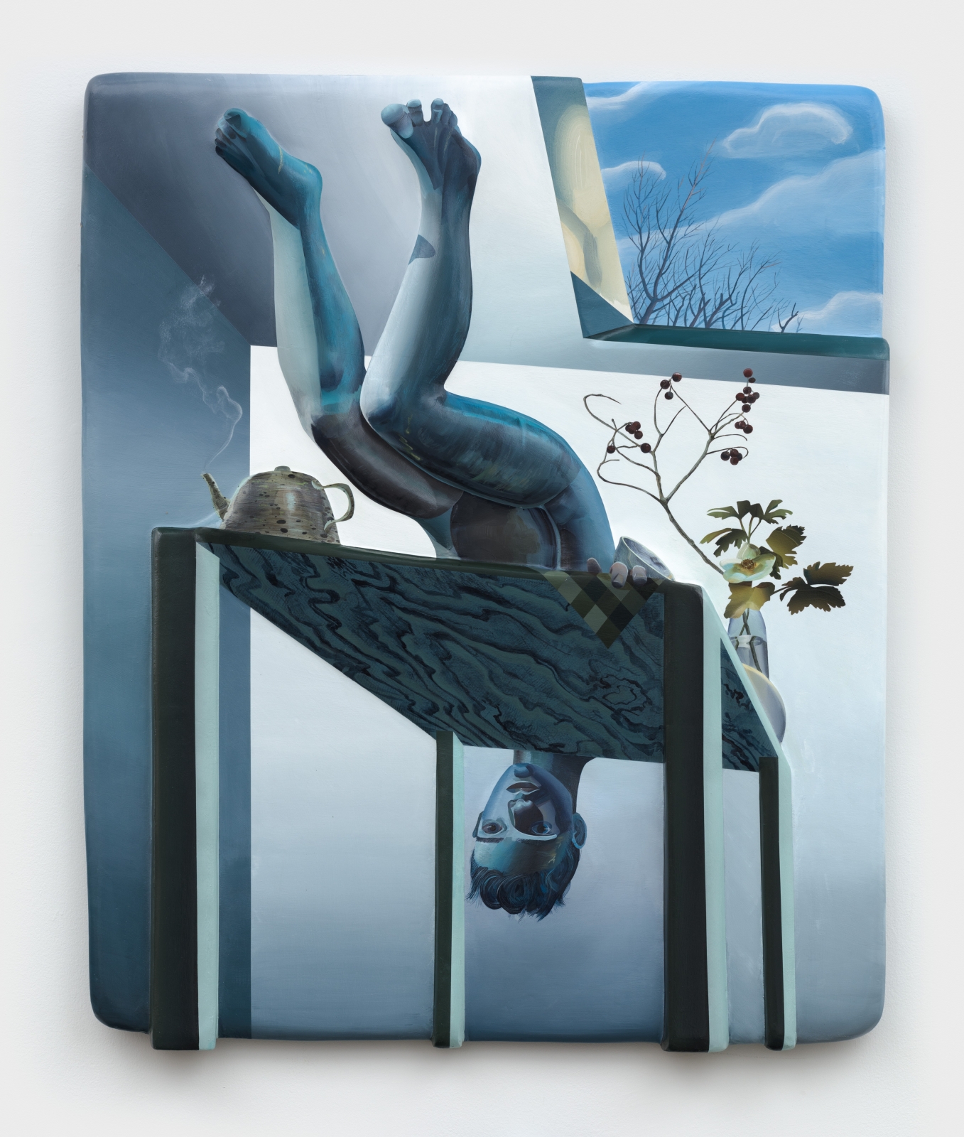 Kyle Dunn
Boy on Table, 2020
acrylic on epoxy resin and foam panel
48 x 40 x 2.5 ins.
121.9 x 101.6 x 5.1 cm