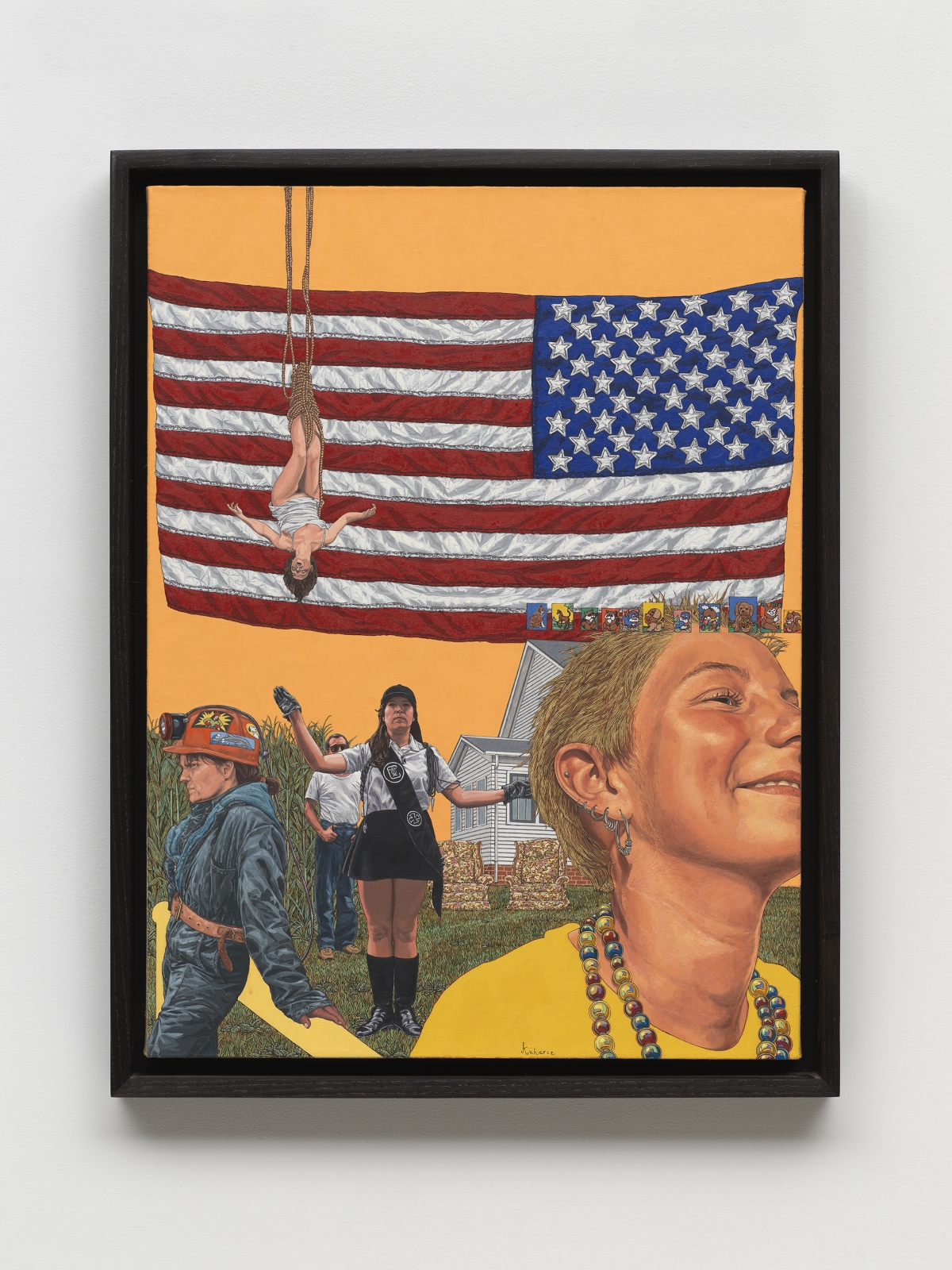 Katharine Kuharic
Backwards Flag, 1998
oil on linen
26 x 20 ins.
66 x 50.8 cm