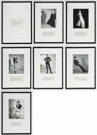 Martha Wilson
A Portfolio of Models, 1974/2008
6 black and white photographs with 7 text pieces Photographs by Victor Hayes
50.8 x 35.56 cm
20 x 14 in.