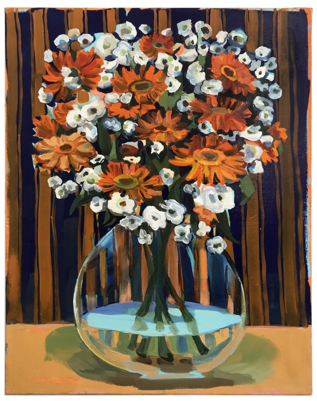 Judith Linhares
Tear Drop Vase, 2003
oil on linen
28 x 22 in.
71.1 x 55.9 cm

&nbsp;