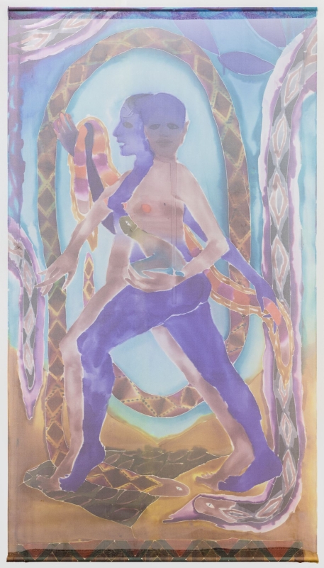 Elizabeth Glaessner
Women with Pets, 2017
dye in silk
96 x 54 in.
243.8 x 137.2 cm