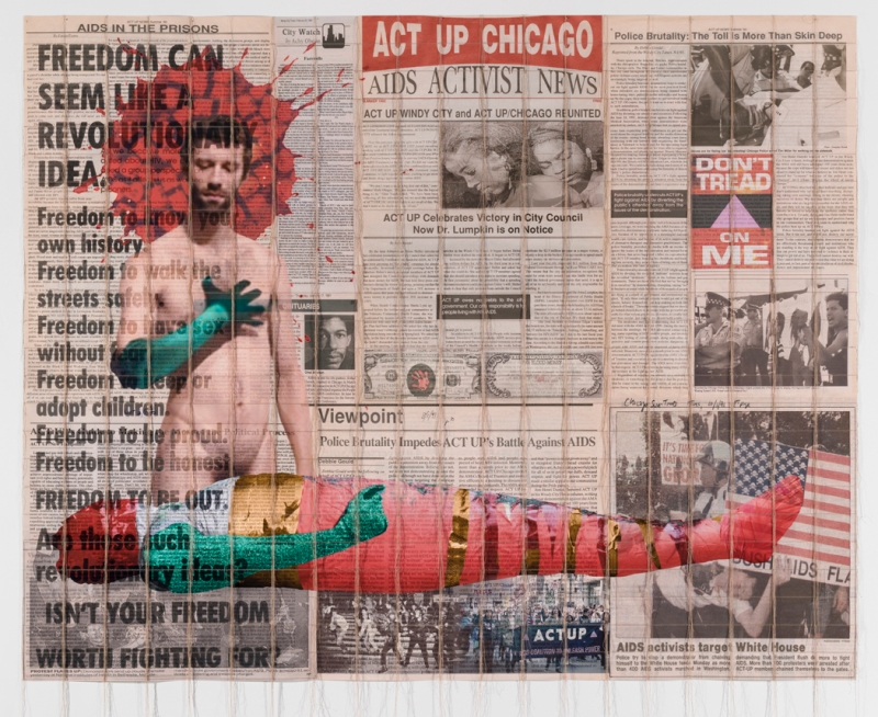 Hunter Reynolds
Survival AIDS ACT UP Chicago - A Revolution, 2015
archival c-prints and thread
121.92 x 152.4 cm
48 x 60 in.