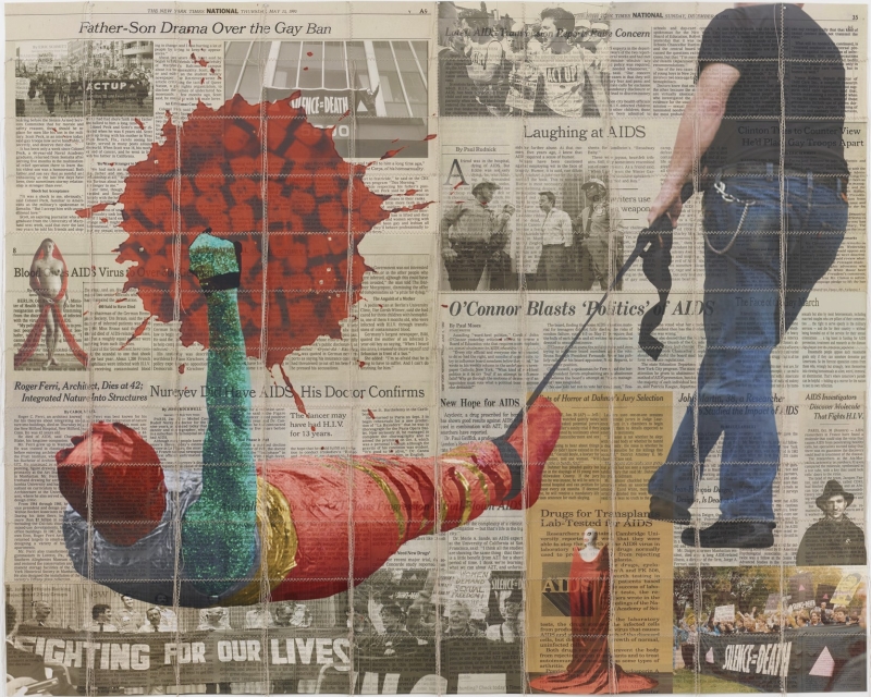 Hunter Reynolds
Fighting For Our Lives, 2015
archival c-prints and thread
48 x 60 in.
121.92 x 152.4 cm